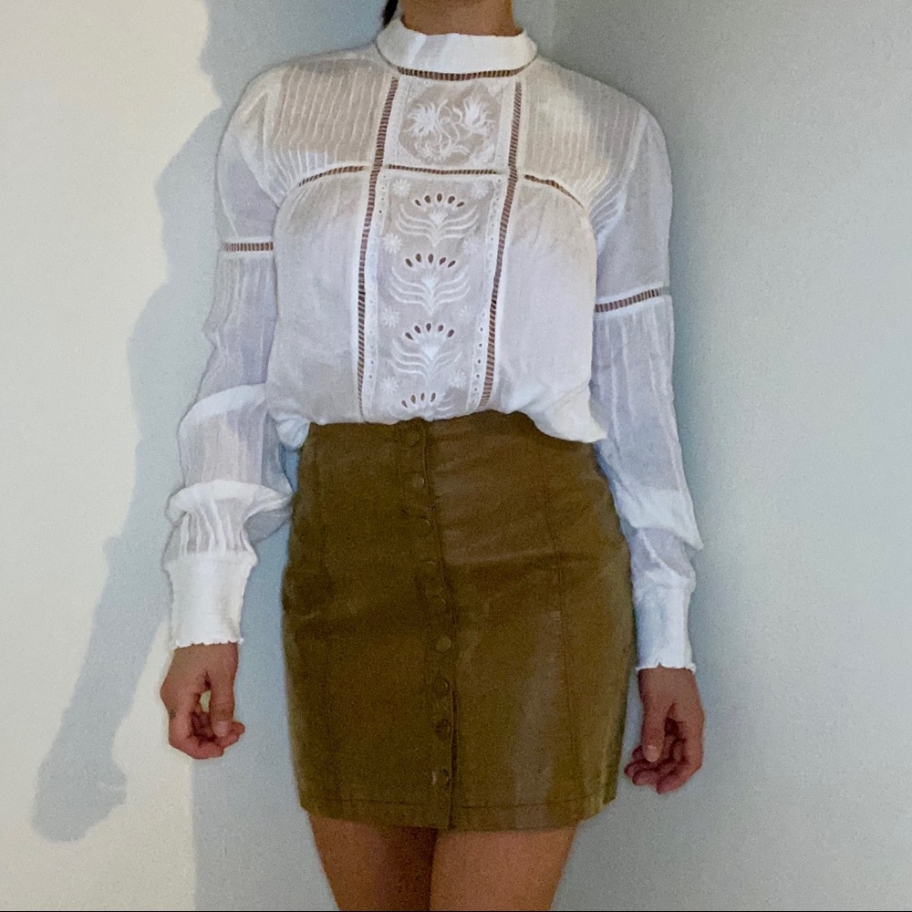 Free people white blouse